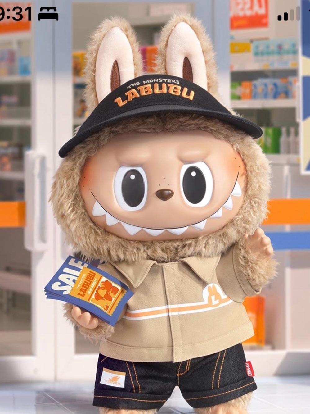 Popmart the monsters labubu limited edition Naughty Cashier
